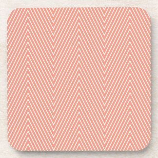 pink chevron coaster