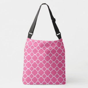 Pink Chevron Crossbody Bag