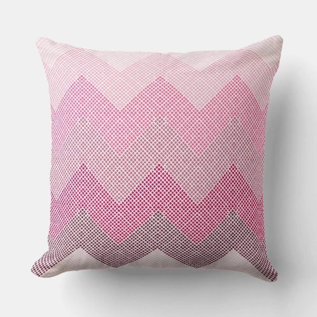 Pink Chevron Cushion (Front)