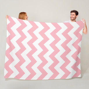 Pink Chevron Fleece Blanket