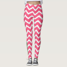 Pink Chevron leggings