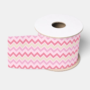 Pink Chevron Pattern Matches Ellie design Grosgrain Ribbon