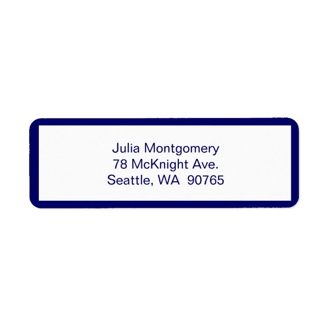 Pink Chevron Return Address Label (Front)
