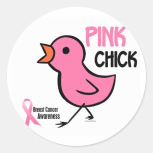 Pink Chick 2 Classic Round Sticker