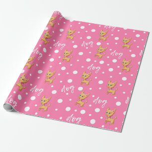 Pink Chihuahua Wrapping Paper