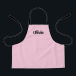 Pink Childs Apron in Pink Personalized with Name<br><div class="desc">For kids who love to cook!</div>