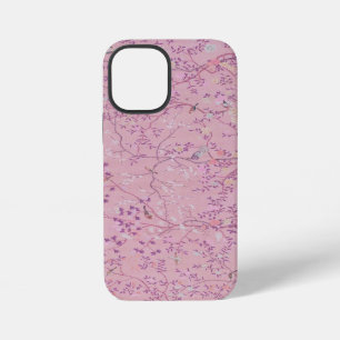 Pink Chinoiserie Bird Floral Elegant iPhone 12 Mini Case