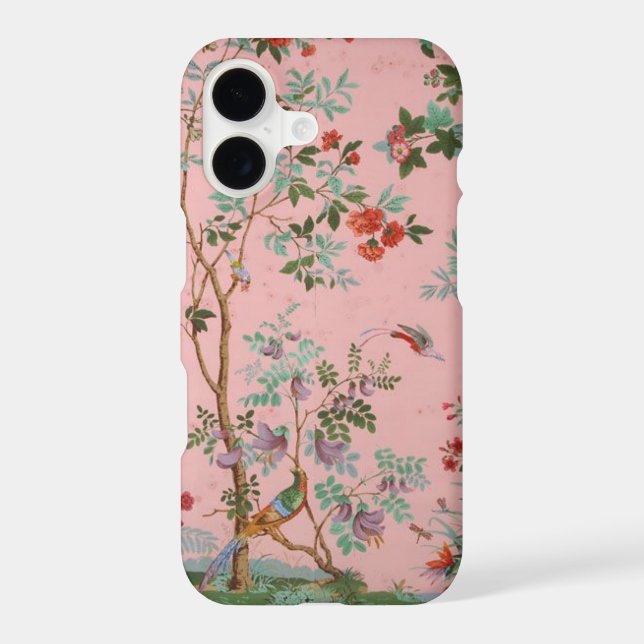 Pink Chinoiserie iPhone Case (Back)