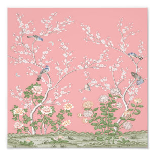 Pink Chinoiserie  Photo Print