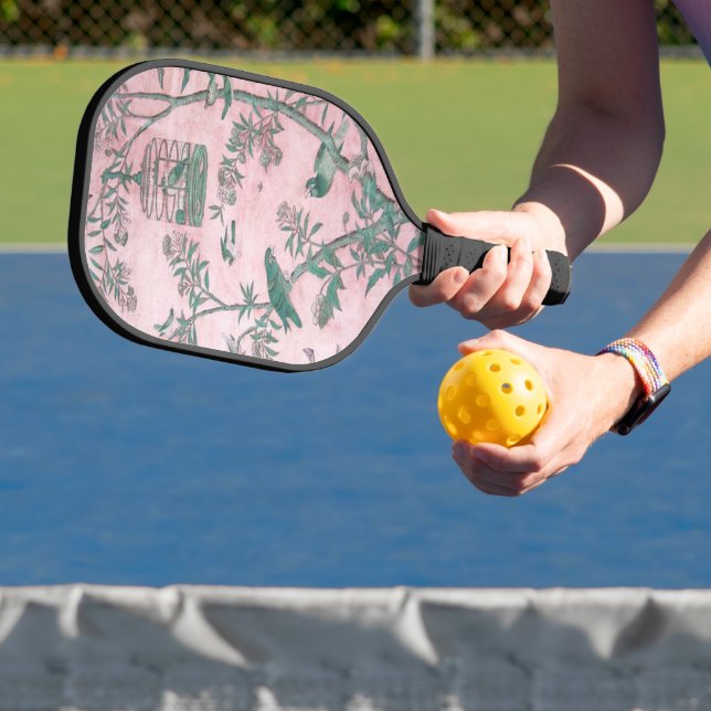 Pink Chinoiserie Pickleball Paddle (Insitu)