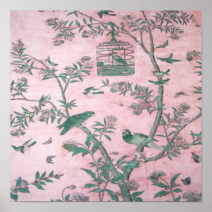 Pink Chinoiserie  Poster