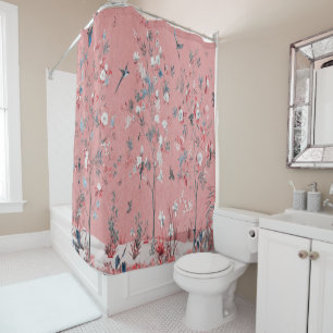 Pink Chinoiserie Shower Curtain