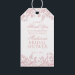 Pink Chinoiserie Vintage Floral Bridal Shower Gift Tags<br><div class="desc">Love is in bloom! This pink Chinoiserie Party Decor Collection, features delicate toile floral patterns for timeless elegance. Each piece in this collection showcases intricate designs in shades of pink, evoking a sense of sophistication and elegance. ★ Let me help you plan your next party! ★ If you need coordinating...</div>