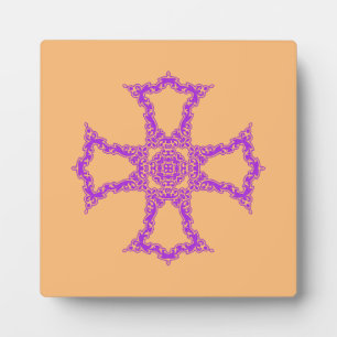 Pink Christian Cross Plaque