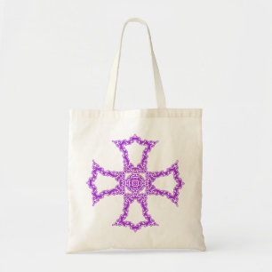 Pink Christian Cross Tote Bag