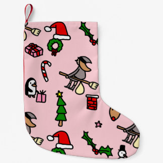 pink christmas befana small christmas stocking