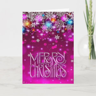 Pink Christmas Card