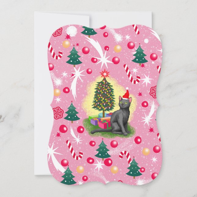 Pink Christmas Cat (Front)