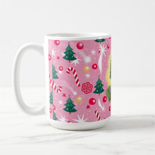 Pink Christmas Cat Coffee Mug