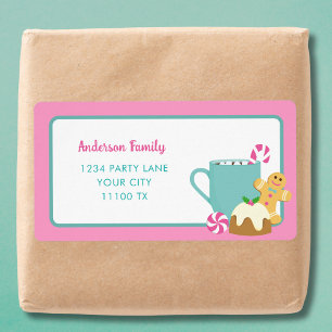 PINK CHRISTMAS COOKIES AND COCOA