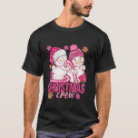 Pink Christmas Crew Snowman With Candy Cane Xmas H T-Shirt<br><div class="desc">Pink Christmas Crew Snowman With Candy Cane Xmas Holiday Long Sleeve</div>