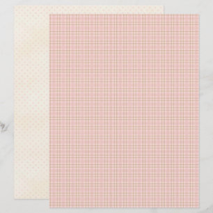Pink Christmas Cute Pastel Scrapbook Paper