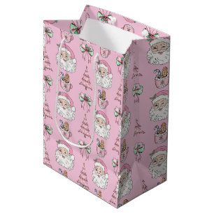 Pink Christmas Gift Bag