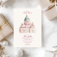 Pink Christmas Gifts Baby Shower