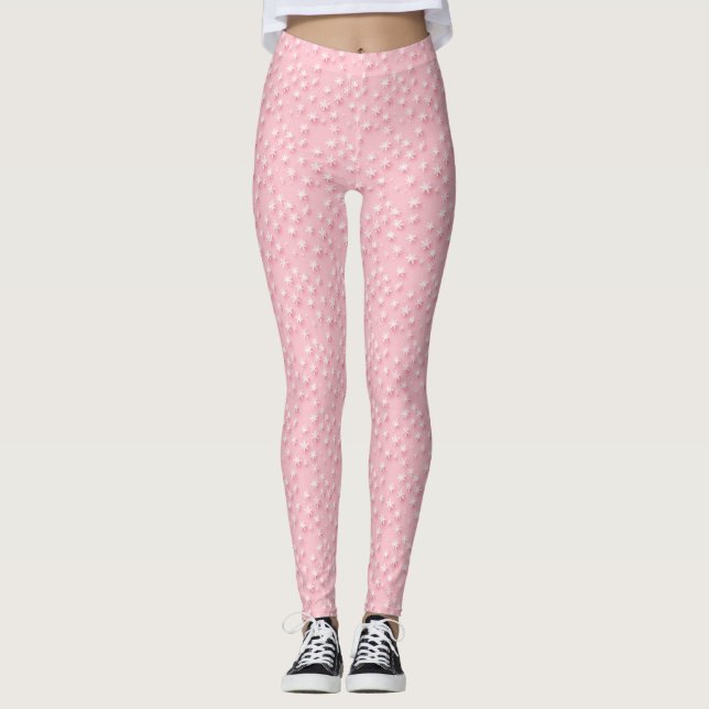 Pink Christmas Leggings (Front)