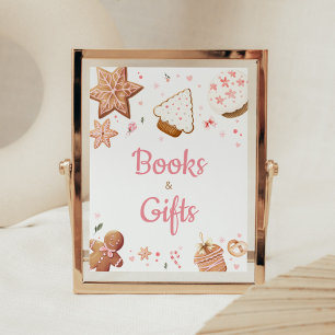 Pink Christmas Little Cookie Books and Gifts Poster