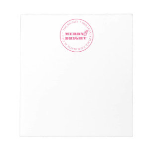 Pink Christmas Notepads