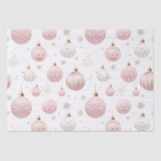 Pink Christmas Pattern Tissue Paper