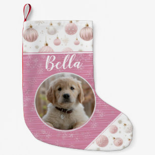 Pink Christmas Pet Christmas Stocking