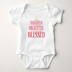Pink Christmas Tree  Baby Bodysuit