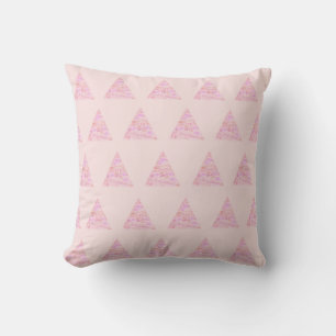 Pink Christmas Tree Cushion