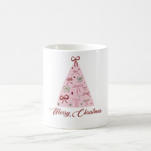 Pink Christmas Tree Mug