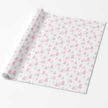 Pink Christmas Tree Pattern 