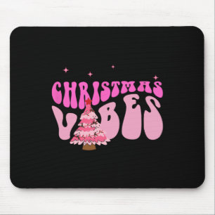 Pink Christmas Vibes Christmas Xmas Pyjamas Mouse Pad