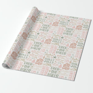 Pink Christmas Wrapping Paper