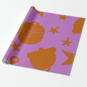 Pink Christmas Wrapping Paper