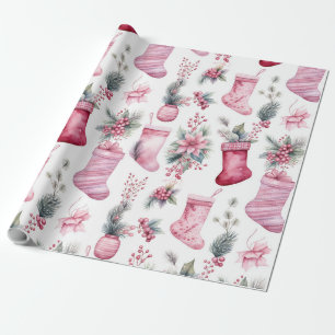 Pink Christmas  Wrapping Paper