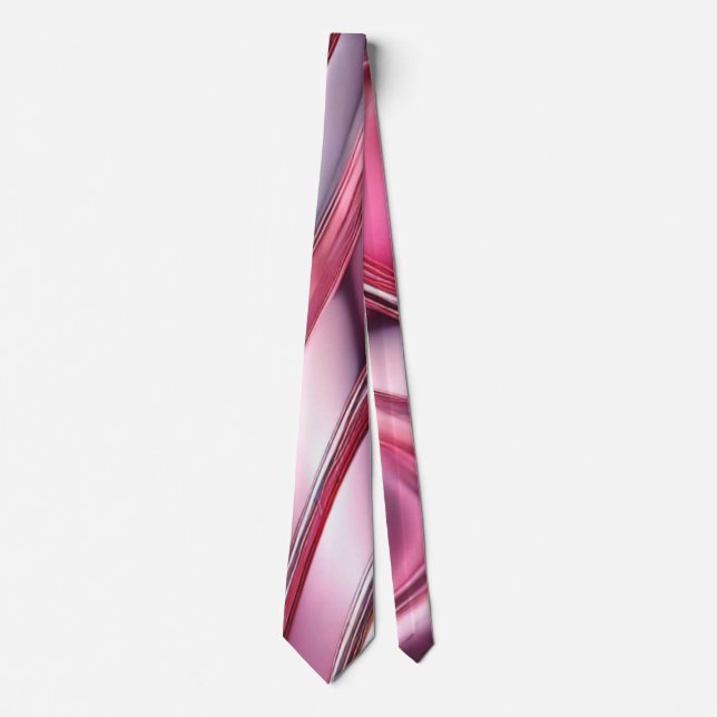 pink chrome purple flowing waves tie (Front)