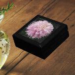 Pink Chrysanthemum Bloom Floral Gift Box<br><div class="desc">Store trinkets,  jewellery and other small keepsakes in this wooden gift box with ceramic tile that features the photo image of a gorgeous,  pink Chrysanthemum bloom,  commonly called a Mum flower. A lovely,  floral design! Select your gift box size and colour.</div>