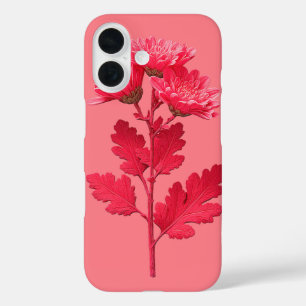 Pink Chrysanthemum iPhone 16 Case