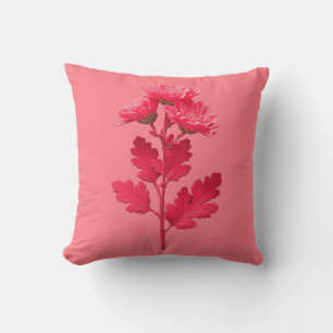 Pink Chrysanthemum Cushion