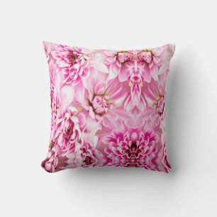 Pink Chrysanthemum Flower Cushion