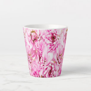 Pink Chrysanthemum Flower      Latte Mug