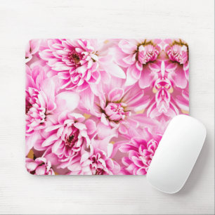 Pink Chrysanthemum Flower Mouse Pad