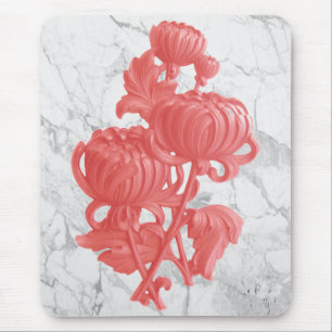 Pink Chrysanthemum Mouse Pad