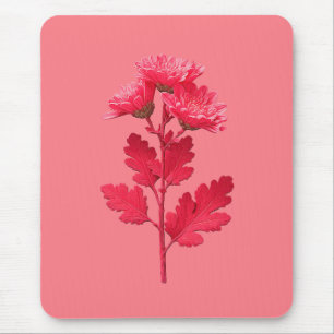 Pink Chrysanthemum Mouse Pad